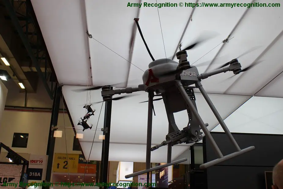 Asisguard unveils first Turkish made armed drone called Songar IDEF 2019 925 001