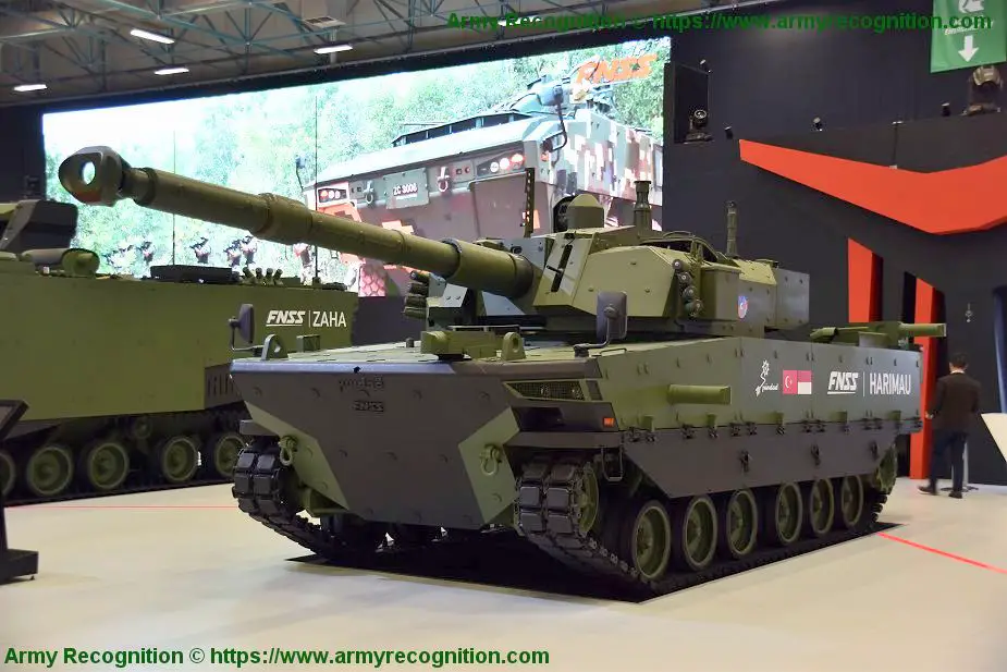 FNSS displays for the first time Kaplan medium tank fitted with PULAT APS IDEF 2019 925 001 2