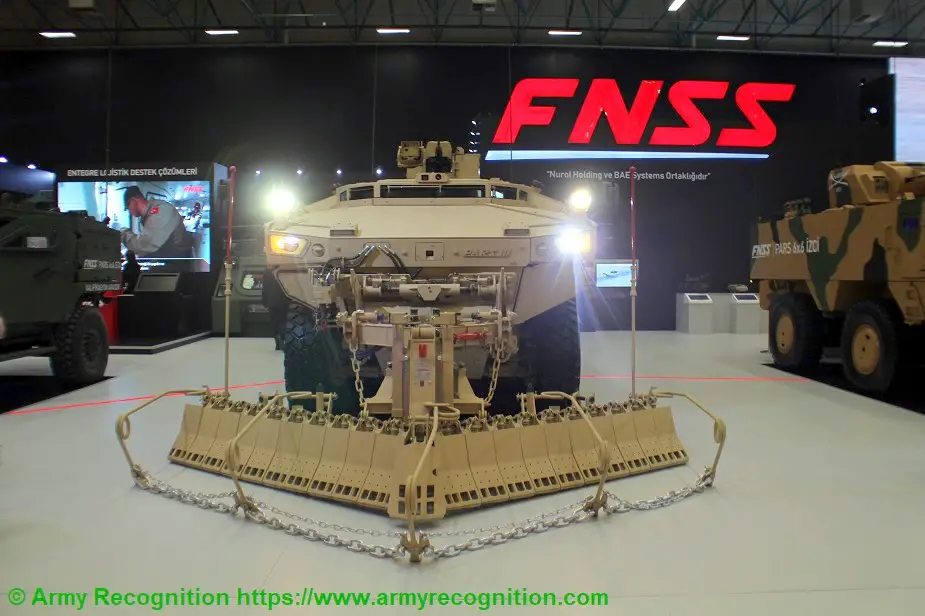 IDEF 2019 FNSS exhibits the PARS III 8x8 Engineering Vehicle 2