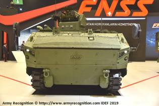 Kaplan STA anti Tank tracked armored vehicle FNSS Turkey front view 001