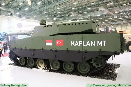 Kaplan MT Medium Tank FNSS PT Pindad Indonesia Indonesian army Turley defense industry left side view 001
