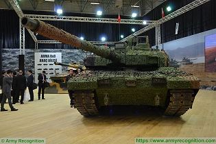 Altay main battle tank Otokar Turkey Turkish defence industry military technology front side view 003