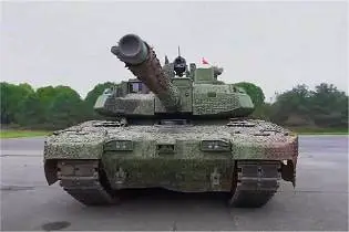 Altay main battle tank Otokar Turkey Turkish defence industry military technology front side view 004