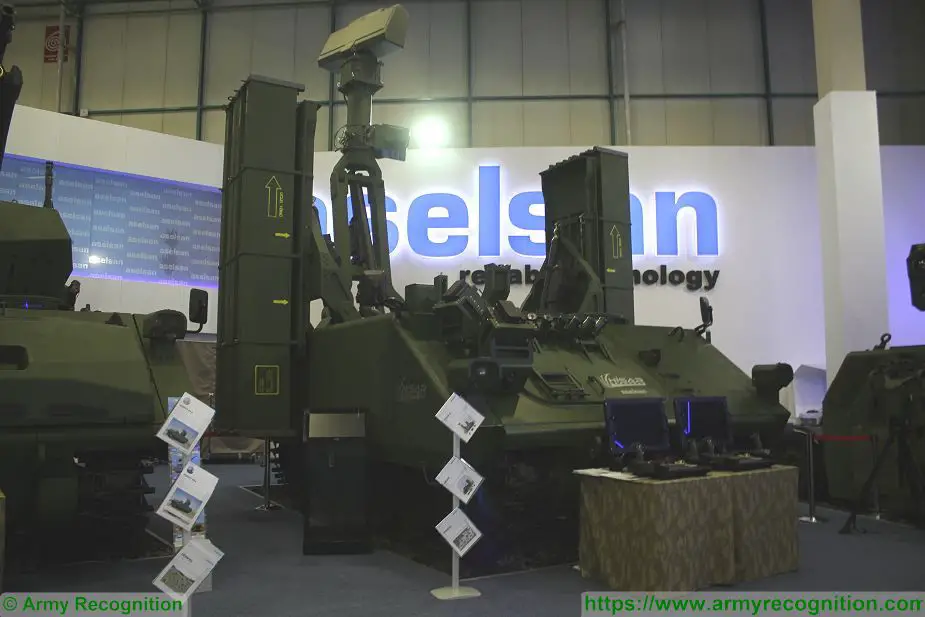 HISAR A short range surface to air defense missile system on ACV 30 tracked armoured vehicle Turkey defense industry 925 001