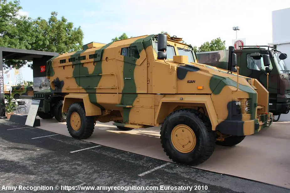 Kirpi BMC 350 MRAP 4x4 Mine Resistant Ambush Protected armored vehicle Turkey 925 001