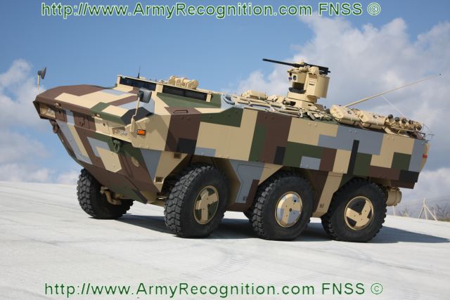 PARS 6x6 combat armored vehicle FNSS technical data sheet specifications description information intelligence identification pictures photos images video Turkey Turkish army vehicle defence industry military technology