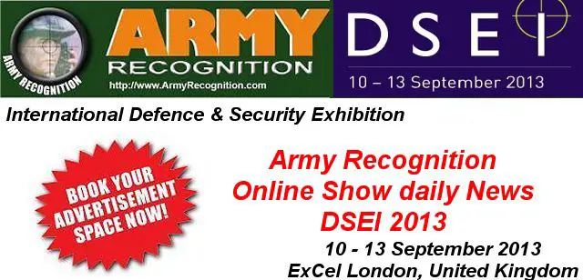 Your advertising in the online daily news DSEI 2013 Army Recognition for request Click here 