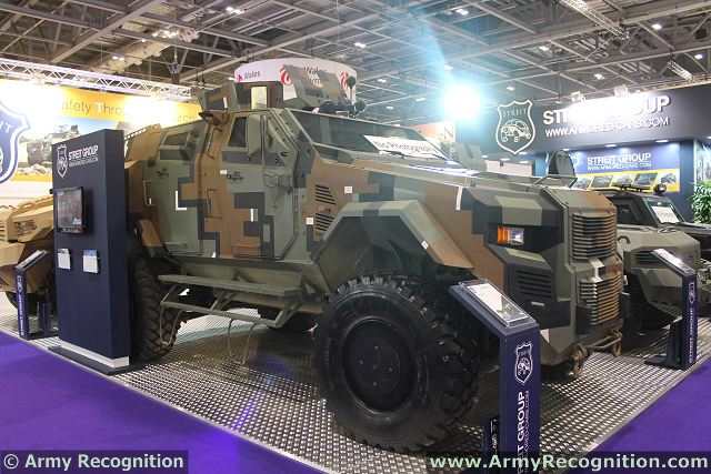 The Scorpion is a fast-moving, agile MRAP armoured command vehicle with a top speed of 110 km/h. Its innovative modular design – with the engine and suspension mounted separately from the V-shaped monocoque shell – maximises both vehicle performance and occupant survivability. Its crew compartment, which can carry up to six personnel when deployed in the field, can be manufactured with a protection level of up to STANAG 3 level.