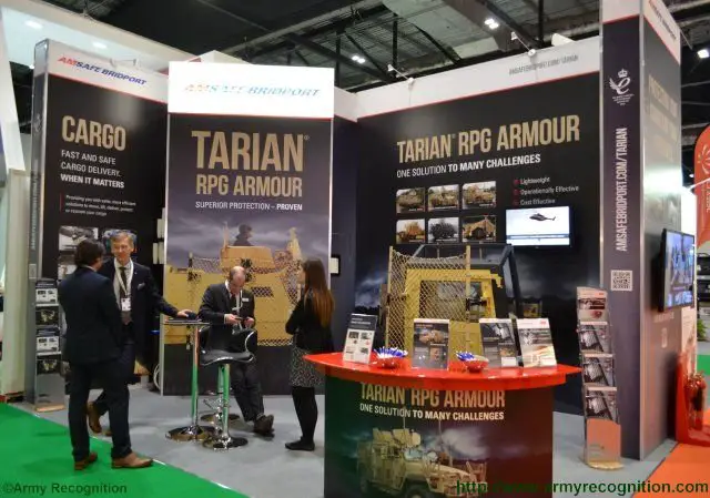 DSEI 2015 AmSafe Bridport to offer Tarian RPG armour system on NIMR s range o military vehicle 640 001