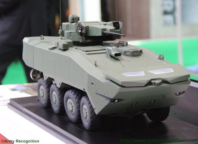 ST Kinetics new Terrex 2 8x8 wheeled armoured vehicle makes its public debut at DSEI 2015 640 002