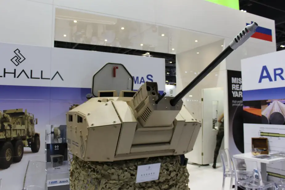 Slovenian company Valhalla Turrets unveils light tactical turret and RCWS at DSEI 2017 640 002