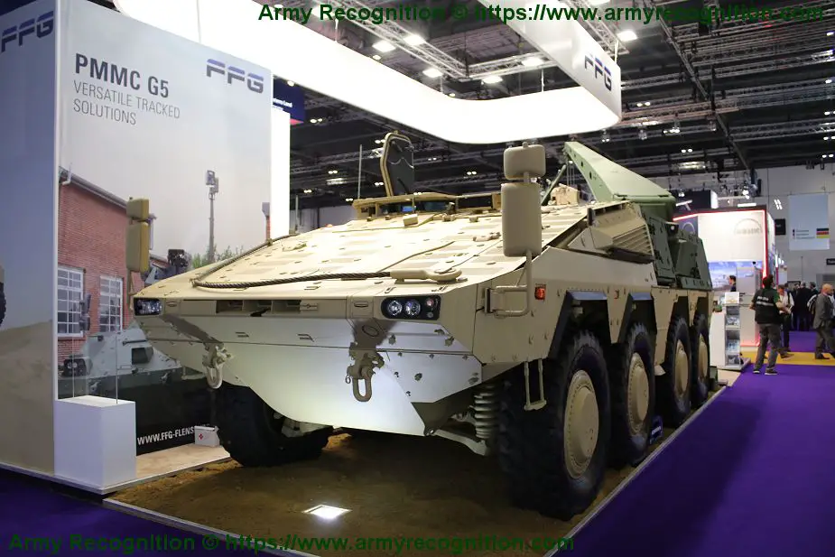 German Company FFG shows its new recovery module for Boxer 8x8 armored DSEI 2019 925 001