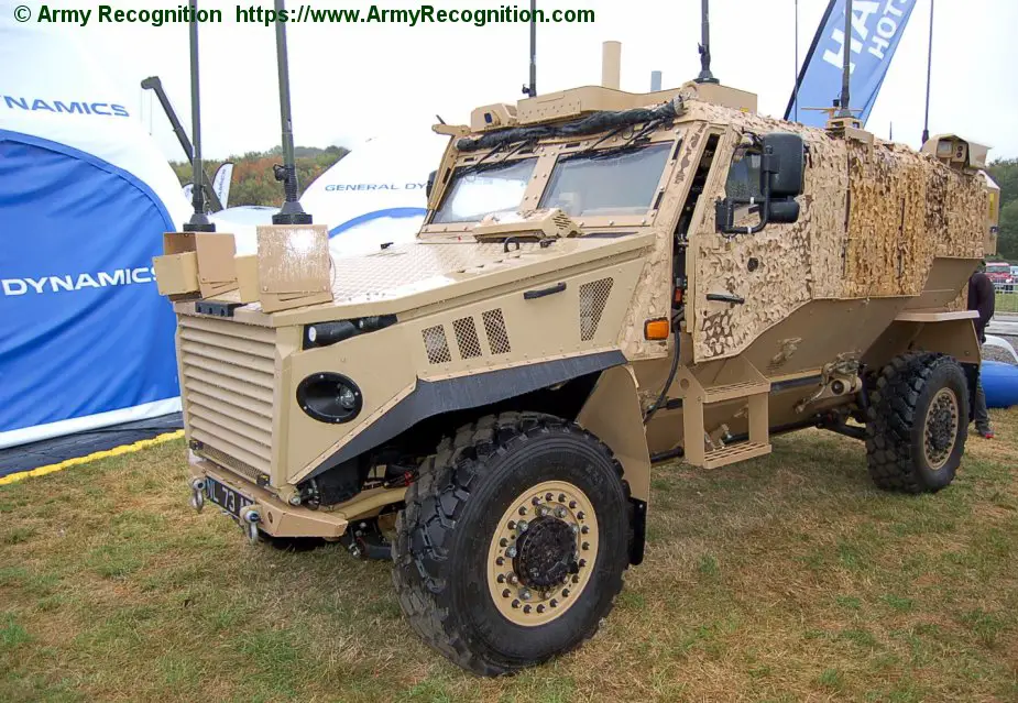 DVD 2018 General Dynamics Mission Systems UK displayed Hawk hotspot technology on Foxhound vehicle