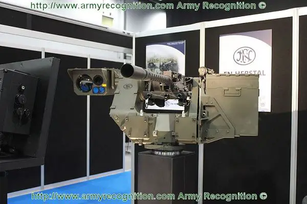 The deFNder Medium is the medium weight remote weapon station of FN ROWS family. It can integrate all FN herstal machine gun up to .50 caliber, including the exclusive M3 machine gun, and is capable of extended elevation operation angles. Various long-proven standard weapons can be fitted onto deFNder Medium as the 5.56 Minimi, 7.62 Minimi, MAG 7.62 mm, M2HB .50 caliber, and 40mm grenade launcher.