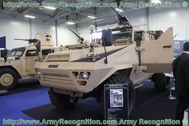The Bastion Patsas is an open-top armoured Special Operation vehicle which has been designed to offer a solution that combine mobility, protection and firepower for long duration operations.