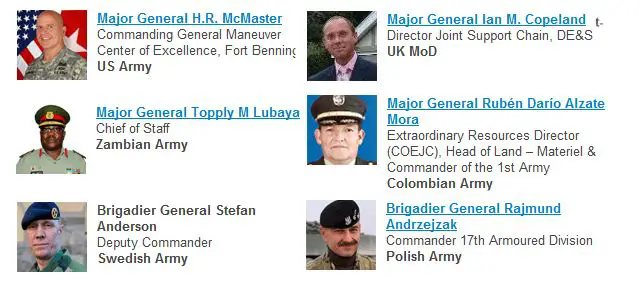 Major General Andrew Sharpe (UK MoD), Lieutenant General David Halverson (US Army) and Brigadier General Stefan Andersson (Swedish Army) are amongst the 50+ senior speakers from 34 countries scheduled to lead sessions during the 2-day main conference…