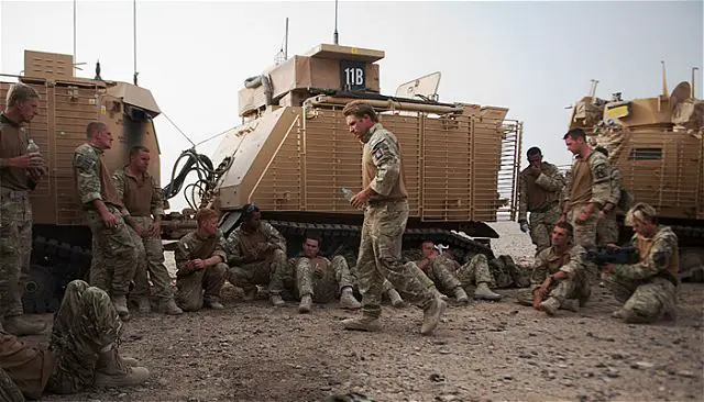 Members of the Warthog Group await tasking at Main Operating Base Price, Helmand province