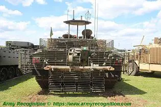 Challenger 2 TES MBT Megatron main battle tank United Kingdom British Army defense industry rear view 001