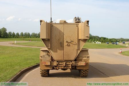 Foxhound LPPV Light Protected Patrol Vehicle United Kingdom British army rear back side view 002