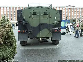 AT105 Saxon 4x4 armoured vehicle personnel carrier technical data sheet specifications description information intelligence identification pictures photos images personnel carrier British United Kingdom defence industry army military technology 