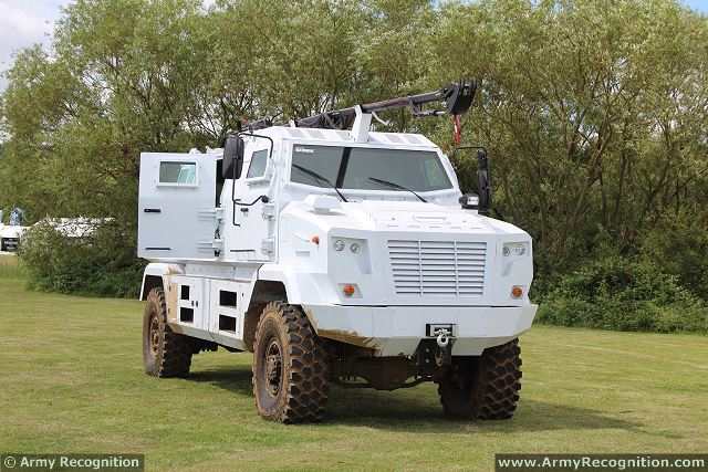 Shrek Streit Group mine interrogation route clearance 4x4 armored vehicle technical data sheet description information specifications intelligence identification pictures photos images personnel carrier British United Kingdom Streit Group defence industry army military technology 
