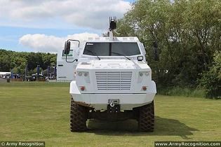 Shrek mine interrogation route clearance 4x4 armoured vehicle Streit Group defense industry front side view 001