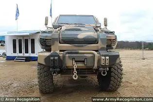 Typhoon MRAP 4x4 armoured Mine Resistant Ambush Protected vehicle Streit Group defence industry front side view 001