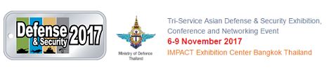 Defense and Security Tri-Service Asian Exhibition 2017 Bangkok Thailand 