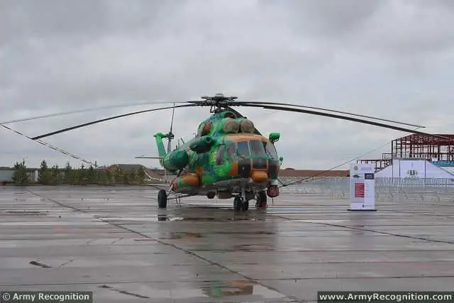 Russian Helicopters, a subsidiary of Oboronprom, part of State Corporation Rostec, has signed an agreement with the Kazakhstan Emergencies Ministry for a Mi-171E helicopter, with delivery planned for 2015. The Mi-171E is a modification of the Mi-8/17 series.