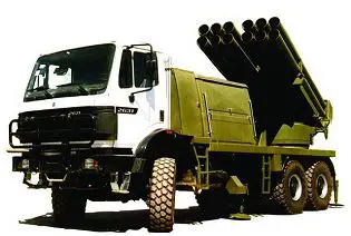 Fadjr-3 RAAD 240mm multiple rocket launcher system  technical data sheet specifications description information intelligence identification pictures photos video Iran Iranian army defence industry military technology 