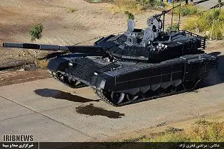 Karrar Striker MBT main battle tank Iran technical data sheet specifications description information intelligence identification pictures photos video air defence system Iranian army defence industry military technology