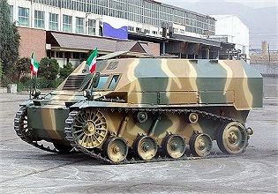 Howeize Sheni-dar light tracked armoured vehicle personnel carrier technical data sheet specifications description information intelligence identification pictures photos video Iran Iranian army defence industry military technology