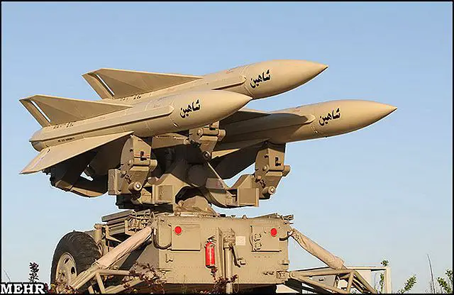 Mersad air defence system Shahin missile technical data sheet specifications description information intelligence identification pictures photos video Iran Iranian army defence industry military technology anti-aicraft
