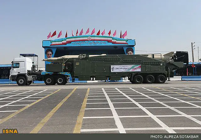 The Iranian Armed Forces showcased the country's latest defensive capabilities, including the Qadr F an advanced ballistic missile with a range of 2,000 kilometers. Different types of tanks, armored vehicles, self-propelled artillery, personnel carriers and light weapons are on display in "Yad-e Yaran Exhibition" in Tehran on the occasion of the Sacred Defense Week, commemorating Iranians' sacrifices during the 8 years of Iraqi imposed war on Iran in 1980s. 