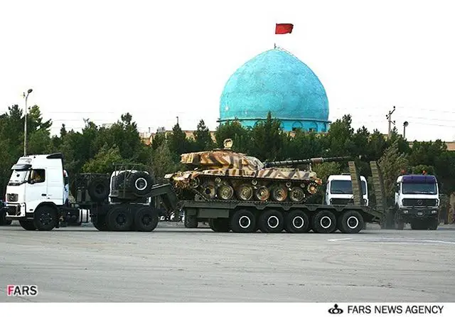 Iran has unveiled a new tank transporter named "Sayyad" designed and manufactured by the Iranian Army’s Ground Forces at a ceremony attended by Commander of the Iranian Army's Ground Forces Brigadier General Ahmad Reza Pourdastan.