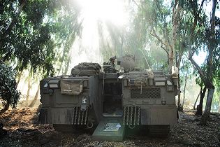 Namer infantry tracked armoured vehicle personnel carrier Israeli Army Israel rear back view 003
