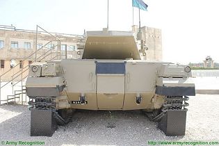 Merkava 1 main battle tank Israeli Army Israel military equipment defense industry rear view 001