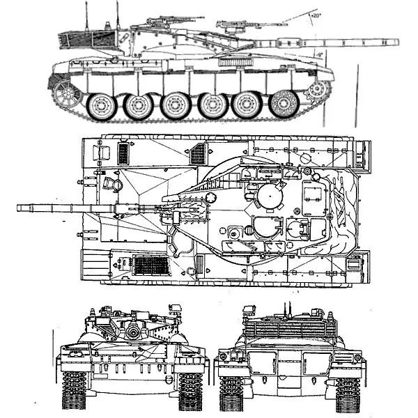Merkava 1 main battle tank Israeli army Israel pictures technical data sheet description identification 