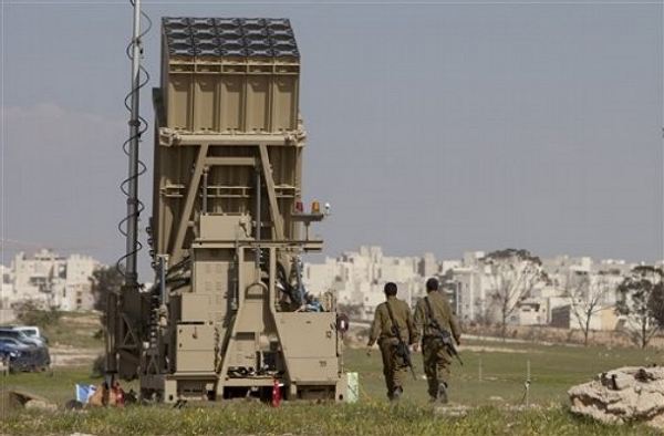 The Israeli Army Iron Dome missile defense system intercepted a Grad rocket fired from Gaza at Ashkelon Friday evening, at around 10 pm, after two Qassam rockets exploded in Eshkol Regional Council. 