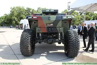CombatGuard 4x4 combat armoured vehicle personnel carrier Israel Israeli army military rear side view 002