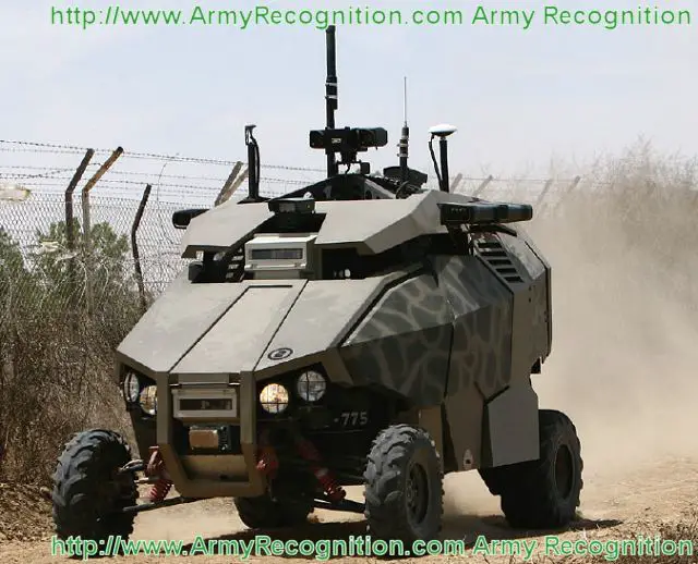 Guardium UGV is an autonomous observation and target interception system, developed and produced in Israel. It is based on a TOMCAR chassis, capable of carrying payloads of up to 300 kg including a vast array of electronic instruments, armor and different weapons systems.