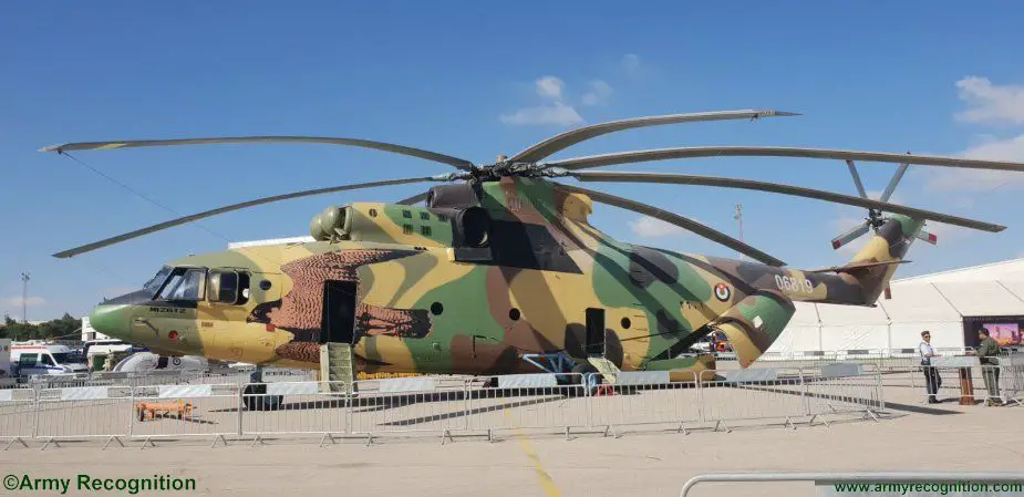SOFEX 2018 RJAF s Mi 26T2 heavy lift helicopter makesfirst public appearance 001