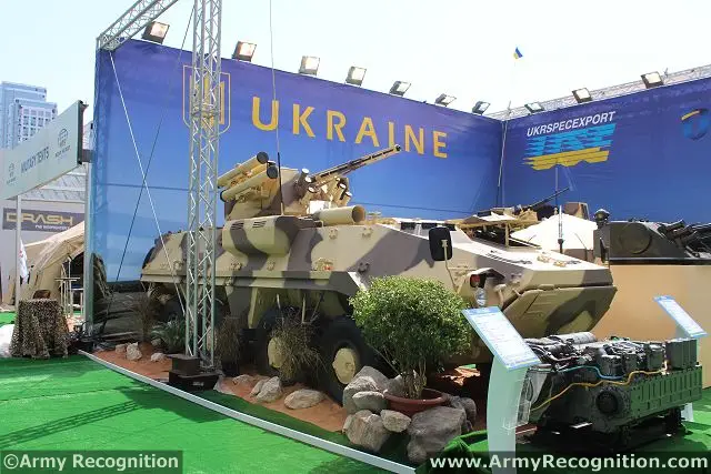 At IDEX 2013, Ukraine defence Industry is represented by the ‘Ukroboronprom' State Concern and ‘Ukrspecexport' State Company. This year, Ukraine unveils its new 8x8 APC (Armoured vehicle Personnel Carrier) BTR-4MV. Traditionally, Ukraine participates in the International Defence Exhibition and Conference 'IDEX' in Abu Dhabi, UAE, in order to demonstrate technological capabilities and to strengthen its position on global arms markets during this important international specialized event.