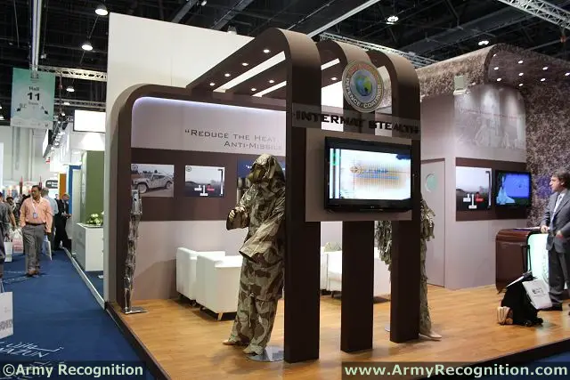 Intermat of Greece presents at IDEX 2013 the latest technologies of anti-thermal camouflage with paints and decals coatings. Intermat is a group of companies pioneer in Stealth Technology Coatings and materials for military applications that have been developed after more than 20 years of reserach and development. The Company is specialized in the research, development, and production of Anti-thermal/IR coatings and Radar absorbing materials.