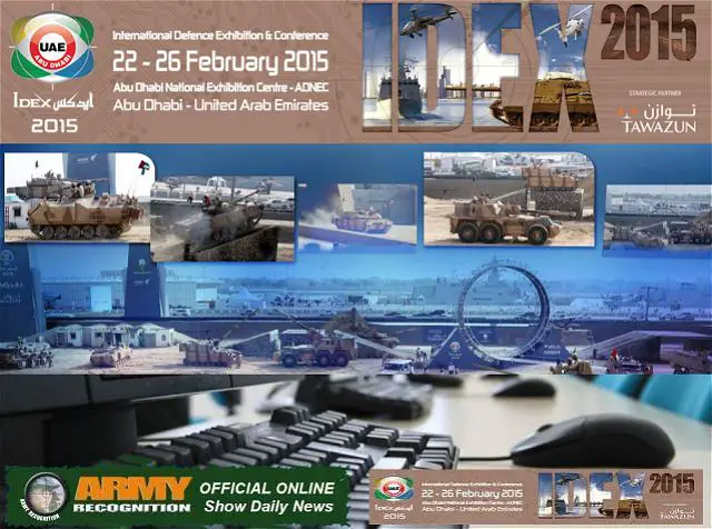 The International Defence Exhibition and Conference (IDEX LLC), an ADNEC Group company, today announced that 90% of available exhibition space has been reserved by exhibitors for the IDEX 2015 edition