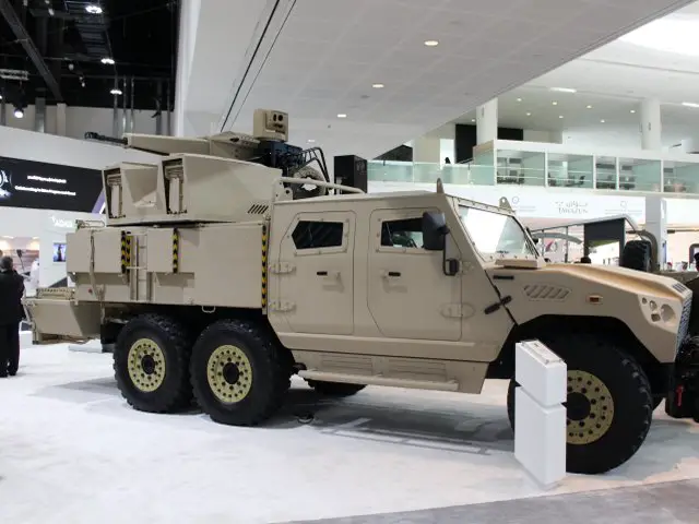 NIMR HAFEET 30mm Gun Truck presented at IDEX 2015
