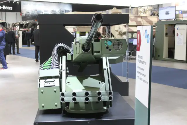 Fieldranger new family of remotely weapon stations from German Company Rheinmetall at IDEX