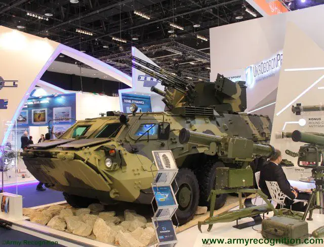 KMDB from Ukraine unveils new version of its BTR 4 armoured personnel carrier at IDEX 2017 640 001