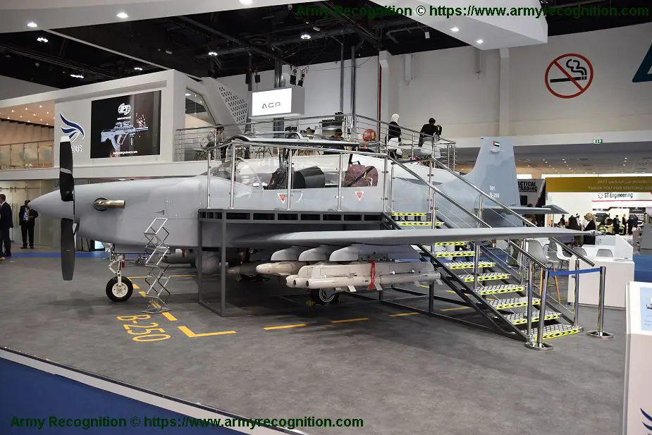 IDEX 2019 Light attack aircraft Calidus B 250