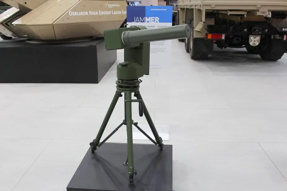 IDEX 2019 Rheinmetall unveils multi channel jammer counter UAV system